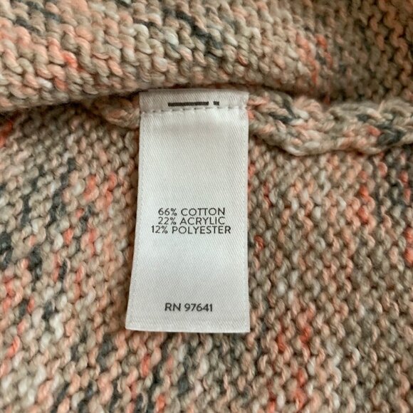 J Jill Pure Jill Chunky Knit Turtleneck Sweater XS Petite Neutral - Picture 10 of 10